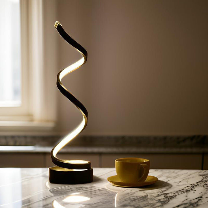 Modern LED-bordslampa med touch-kontroll och varmt ljus