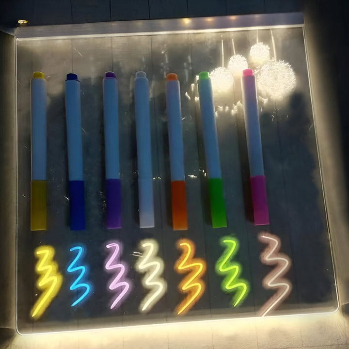 LED Meddelandeboard med 7 färger Penna