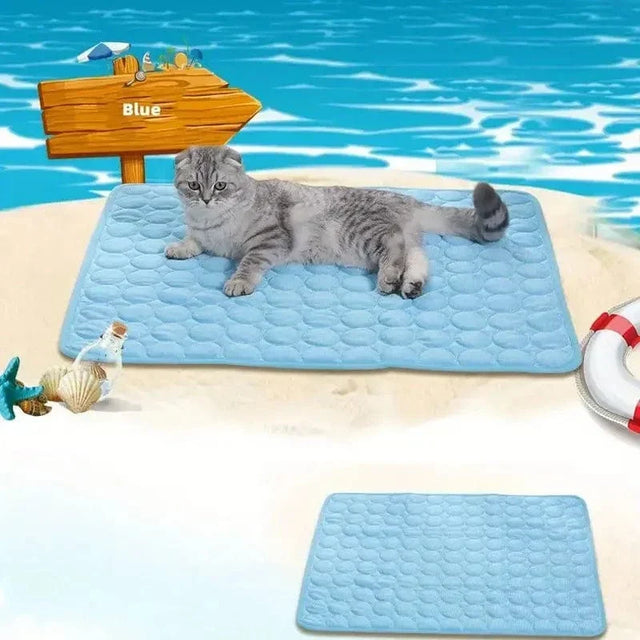 Hundar Självkylande Matta Husdjur Katt Kylmatta Och Sängmatta För Husdjur Sommar Kylpads Filt Tvättbar Is Silke Andningsbar Matta |