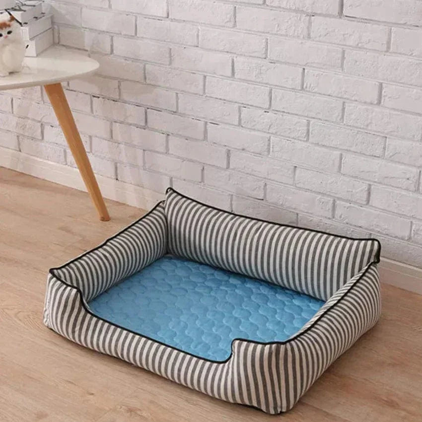 Hundkylande Mat Sommar Pad för Hundar Kattfilt Andningsbar Hundsäng Kennel Valp Sova Soffkudde Hundtillbehör |