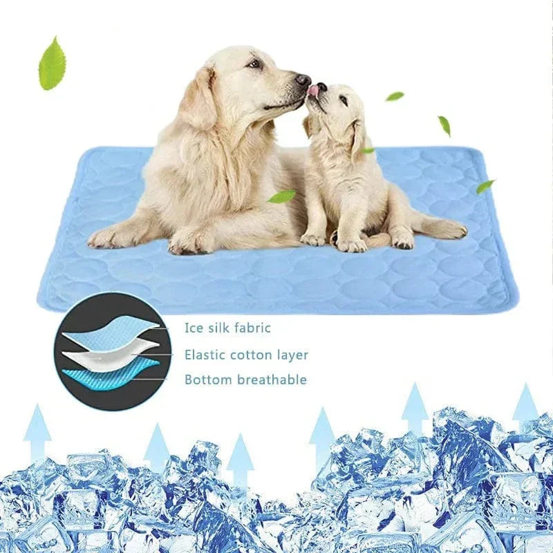Hundkylande Mat Sommar Pad för Hundar Kattfilt Andningsbar Hundsäng Kennel Valp Sova Soffkudde Hundtillbehör |