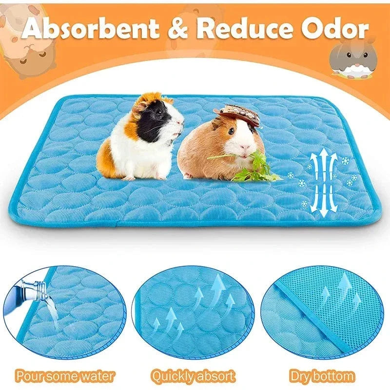 Guinea Pig Burk Foder Sommar Litet Djur Kylmat Andningsbar Hamster Kiss Mat för Kanin Bur Chinchilla Igelkottar Husdjursartikel |