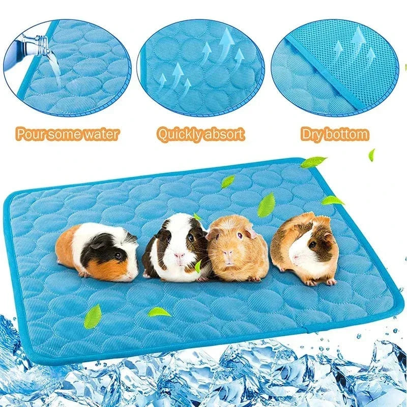 Guinea Pig Burk Foder Sommar Litet Djur Kylmat Andningsbar Hamster Kiss Mat för Kanin Bur Chinchilla Igelkottar Husdjursartikel |