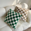 Plush Fleece Rutig Örngott