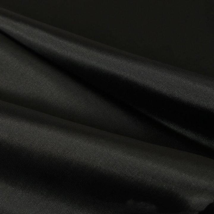 Vattentät svart polyester duschdraperi med olika storleksalternativ