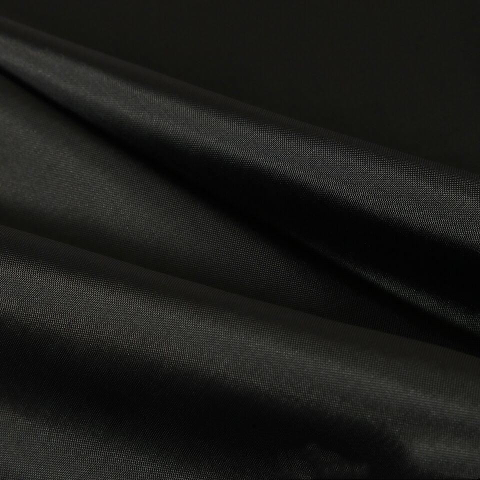 Vattentät svart polyester duschdraperi med olika storleksalternativ