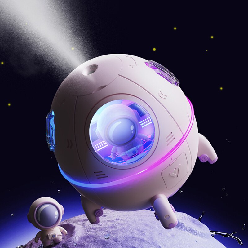 Bärbar astronautluftfuktare med nattlampa och aromdiffusor - AstroMist
