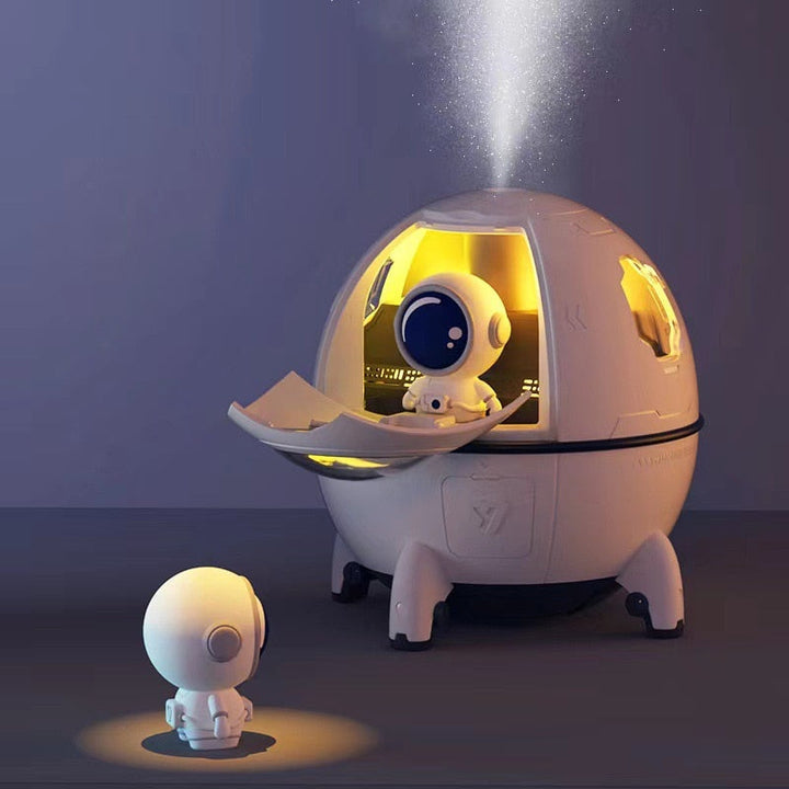 Bärbar astronautluftfuktare med nattlampa och aromdiffusor - AstroMist