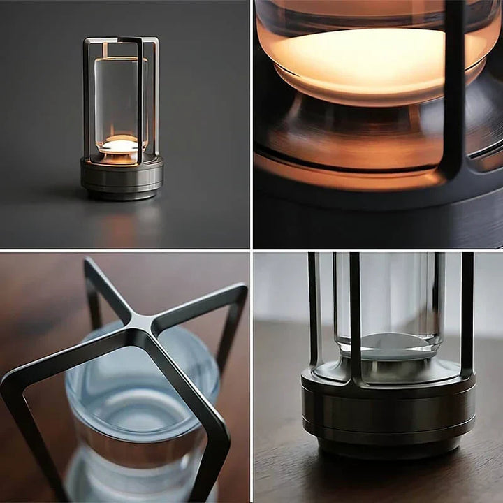 Vattentät och Portabel Kristall Bordslampa - AuroraGlow