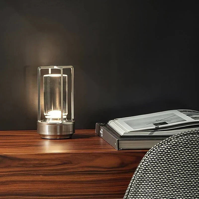 Vattentät och Portabel Kristall Bordslampa - AuroraGlow