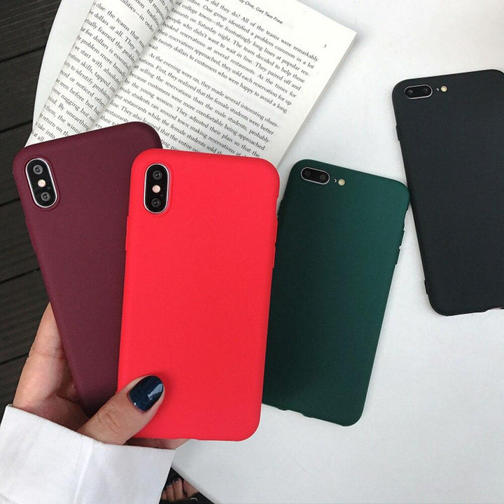 Aleta - Mjuk silikon matt iPhone-fodral |