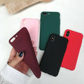 Aleta - Mjuk silikon matt iPhone-fodral |