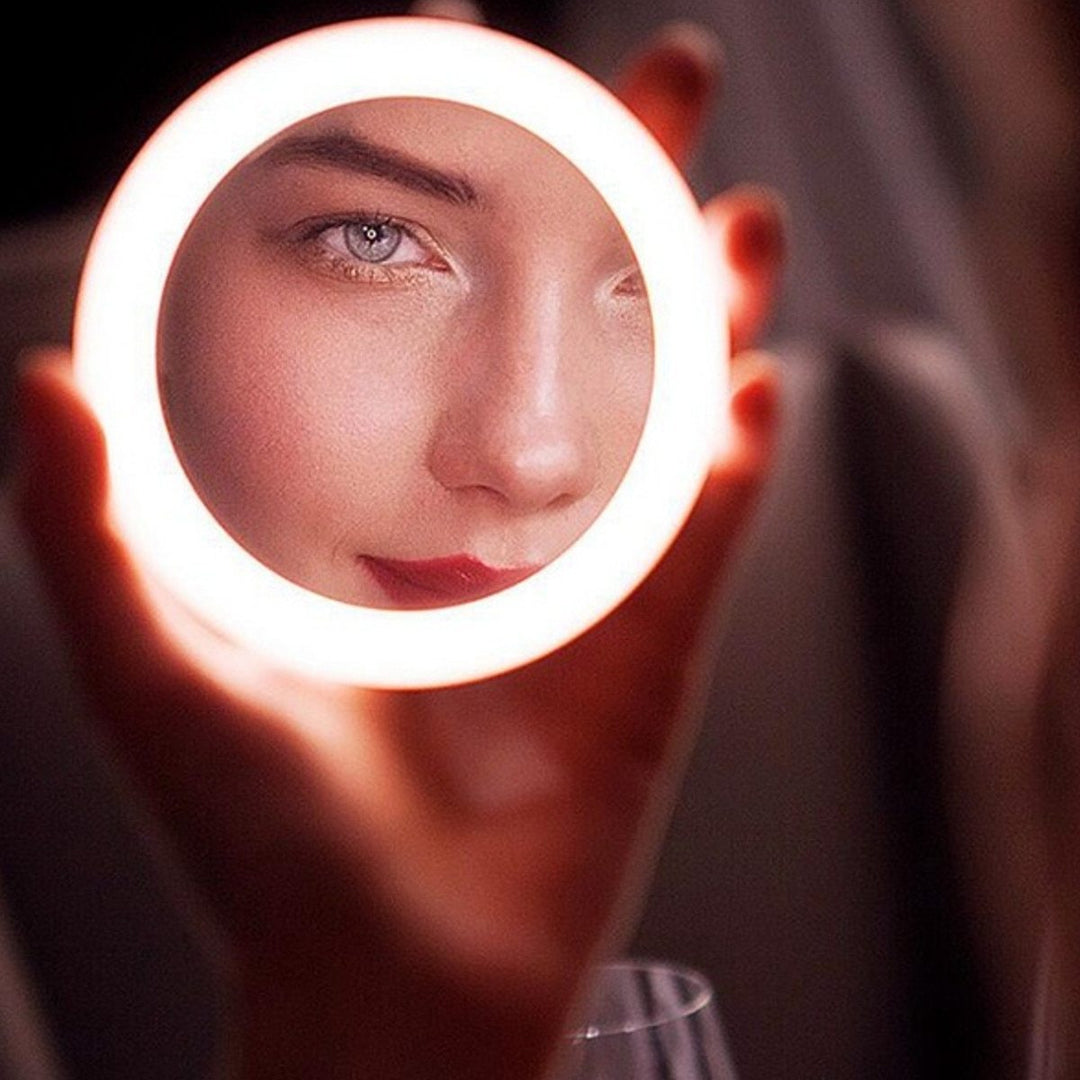 Trådlös Laddning LED Makeup Spegel |