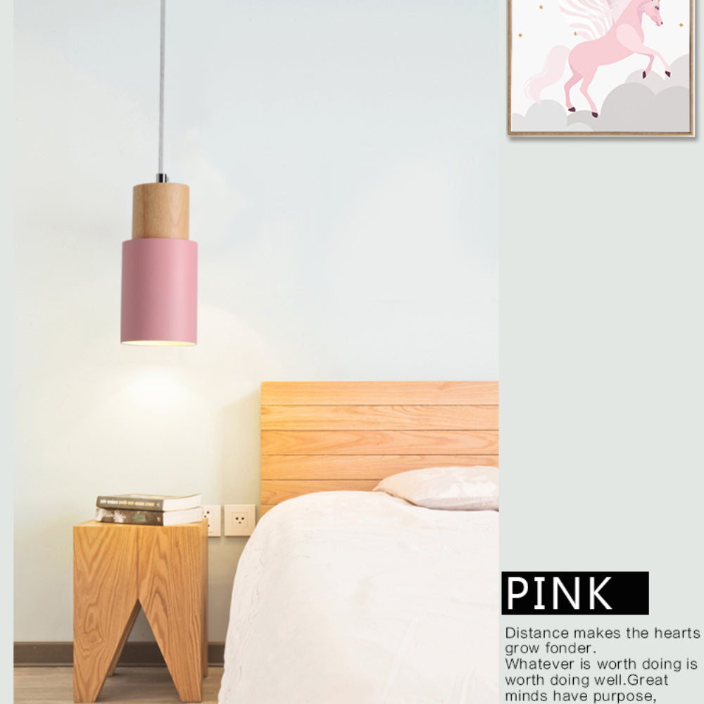 Designer Nordisk Träbas Pendellampa