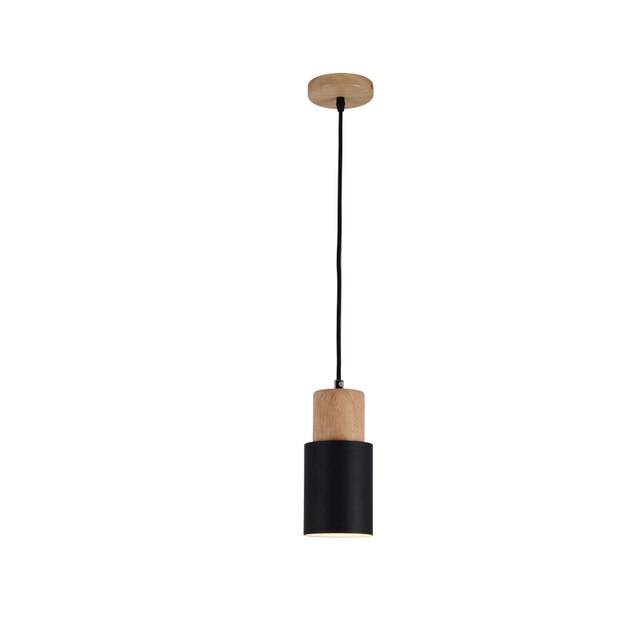 Designer Nordisk Träbas Pendellampa