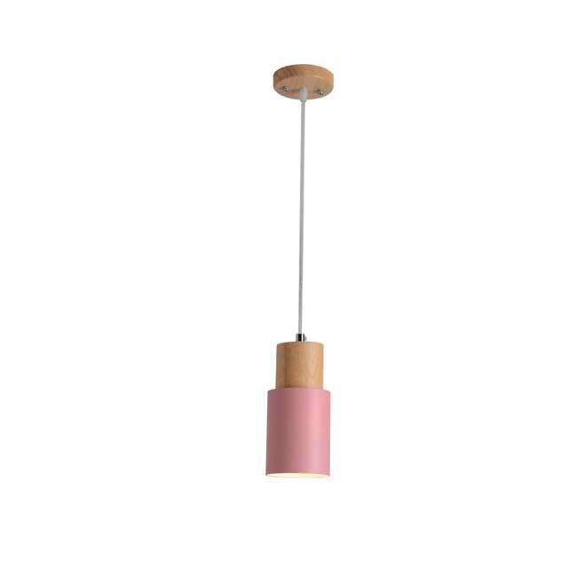 Designer Nordisk Träbas Pendellampa