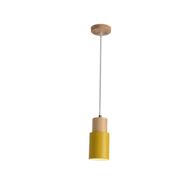 Designer Nordisk Träbas Pendellampa