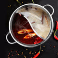 Hot Pot Twin Split Rostfritt Stål Panna