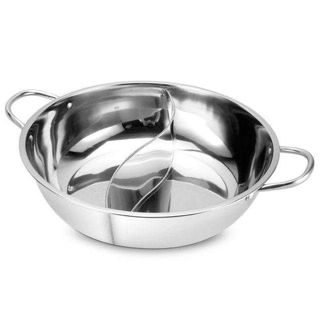 Hot Pot Twin Split Rostfritt Stål Panna