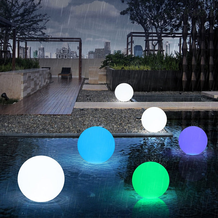 Vattentät LED Trädgårdsboll Lampa RGB