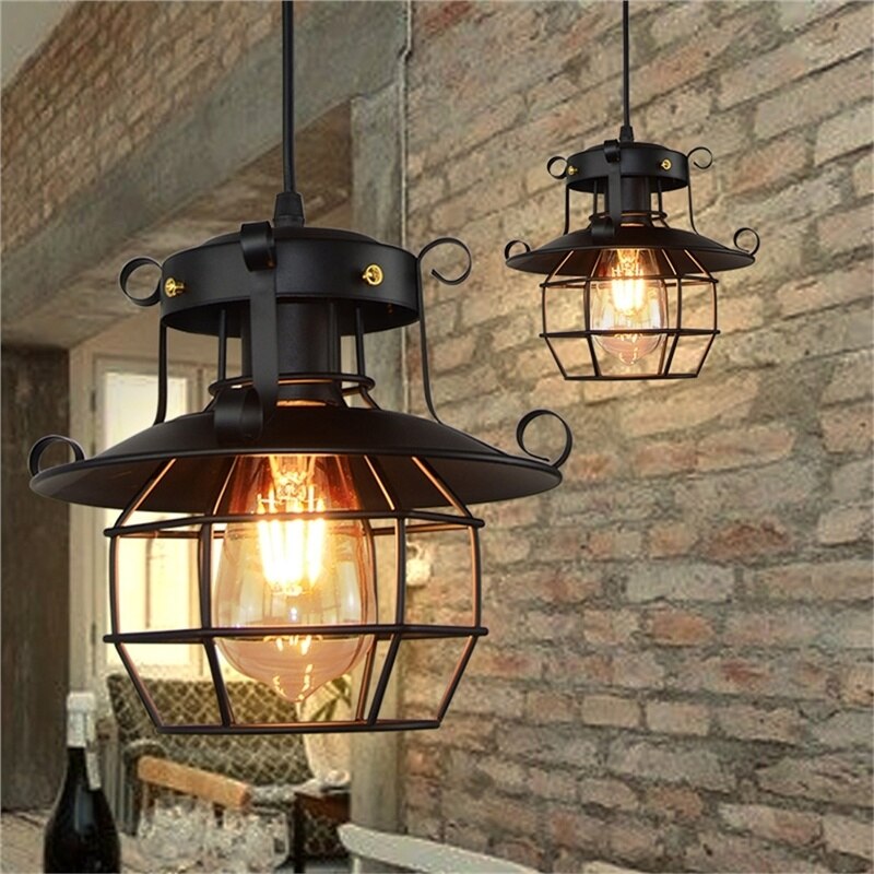 Retro Antik Industriell Lofttaklampa