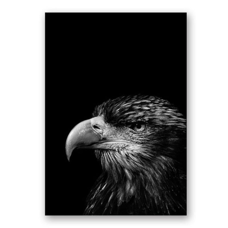 Natur Vilda Djur Afrika Vilda Djur Svart Vit - Canvas Väggkonst Målning