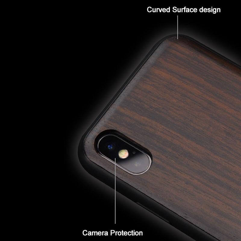 Lyxigt Flexibelt iPhone-skal i Trä