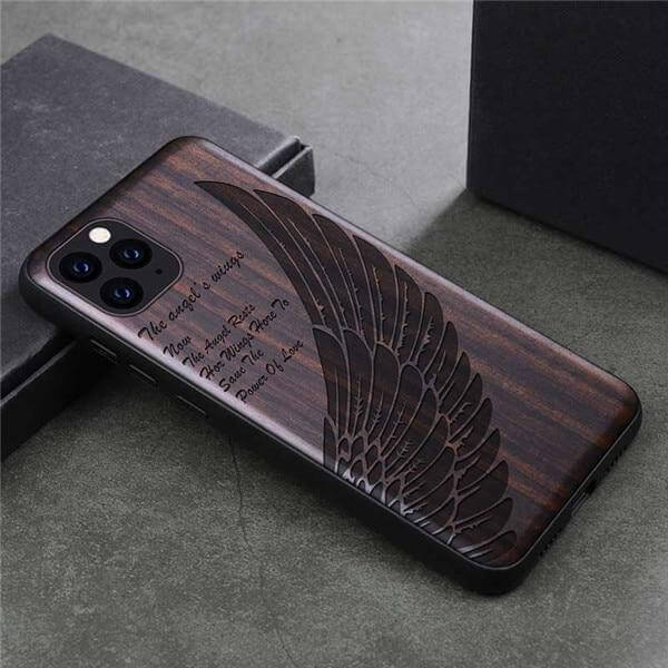 Lyxigt Flexibelt iPhone-skal i Trä