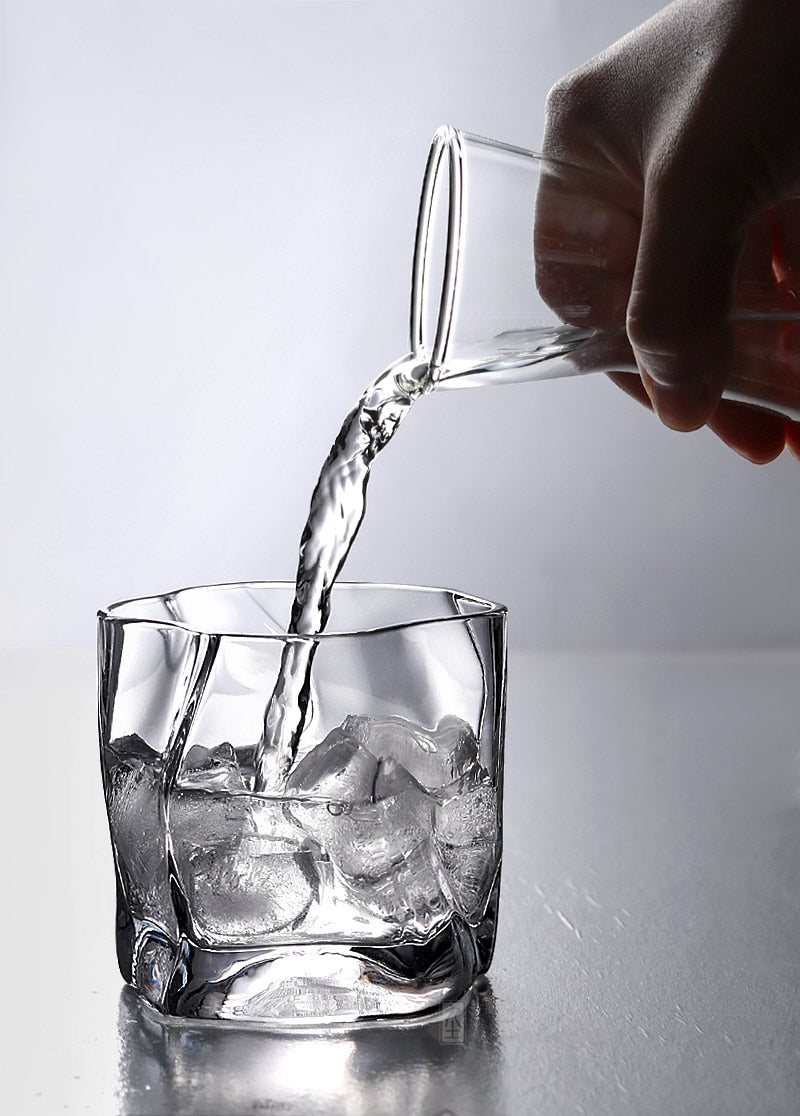 Förvrängd Textur Whiskyglas Set