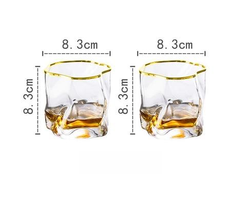 Förvrängd Textur Whiskyglas Set