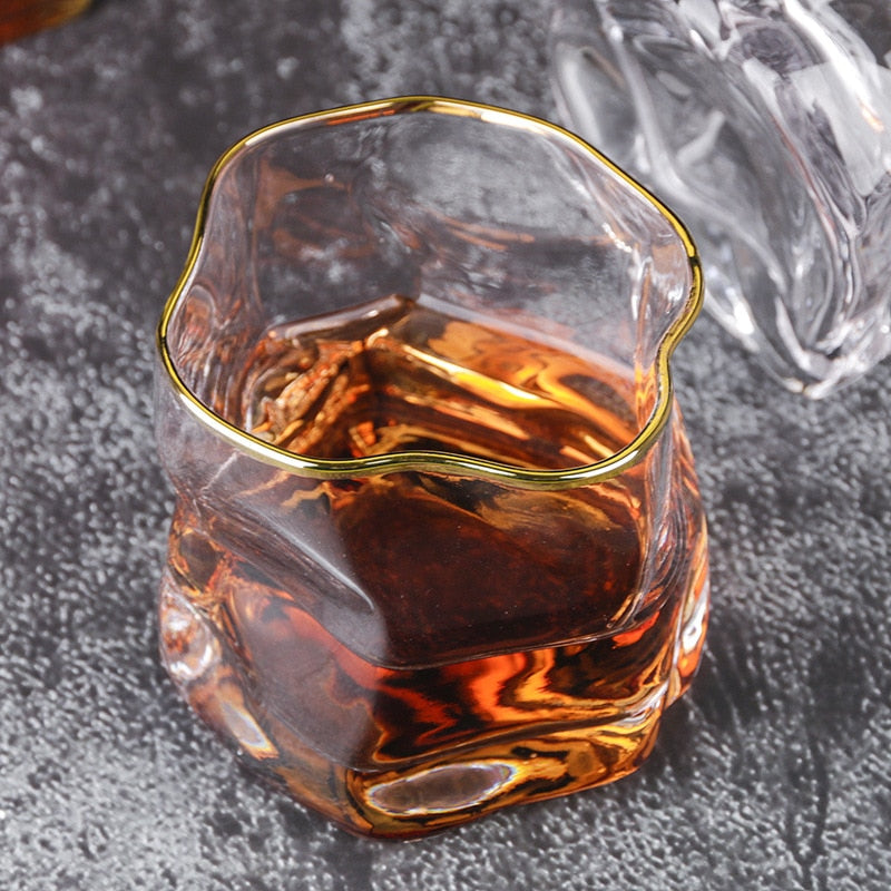 Förvrängd Textur Whiskyglas Set