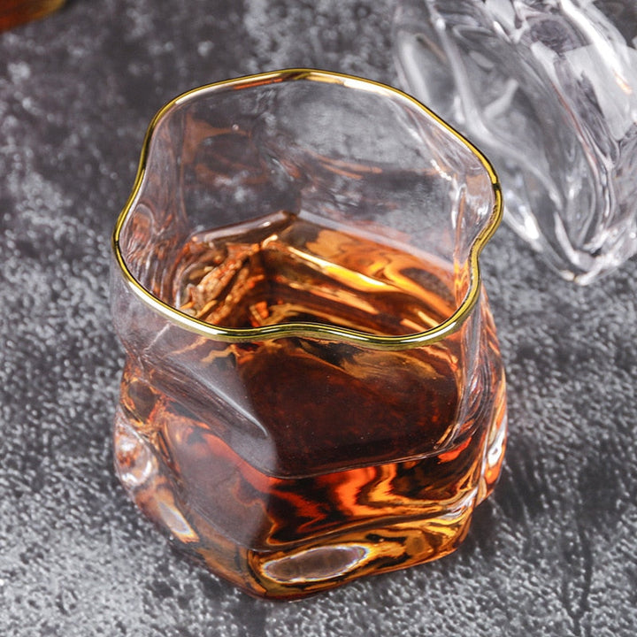 Förvrängd Textur Whiskyglas Set