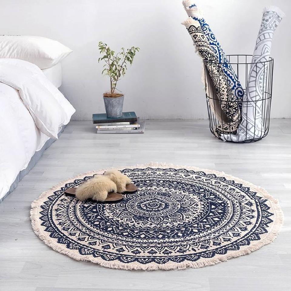 Marockansk Boho-matta med fransar