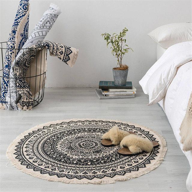 Marockansk Boho-matta med fransar