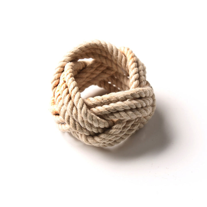 Flätad Jute Servettring - Set om 10