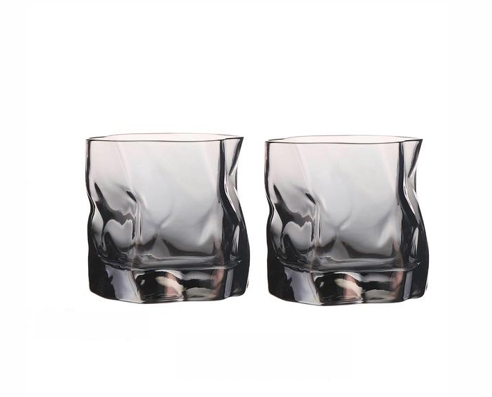 Förvrängd Textur Whiskyglas Set