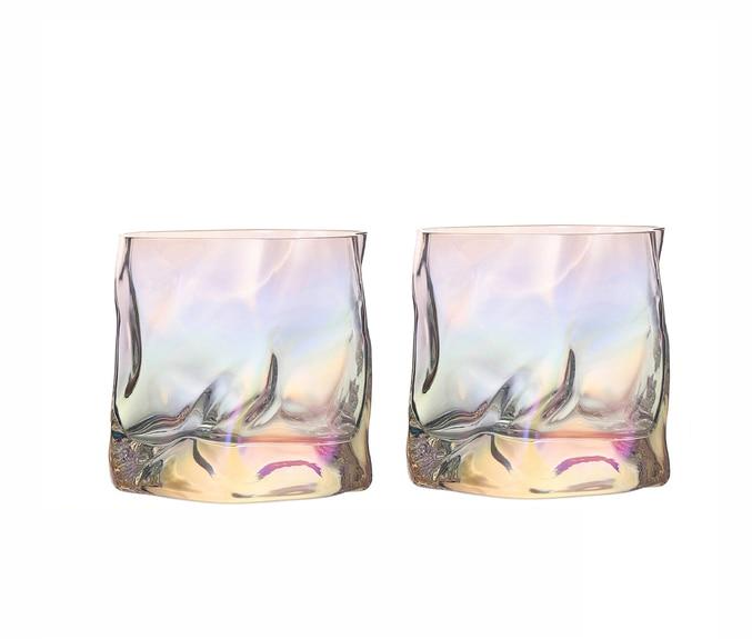 Förvrängd Textur Whiskyglas Set