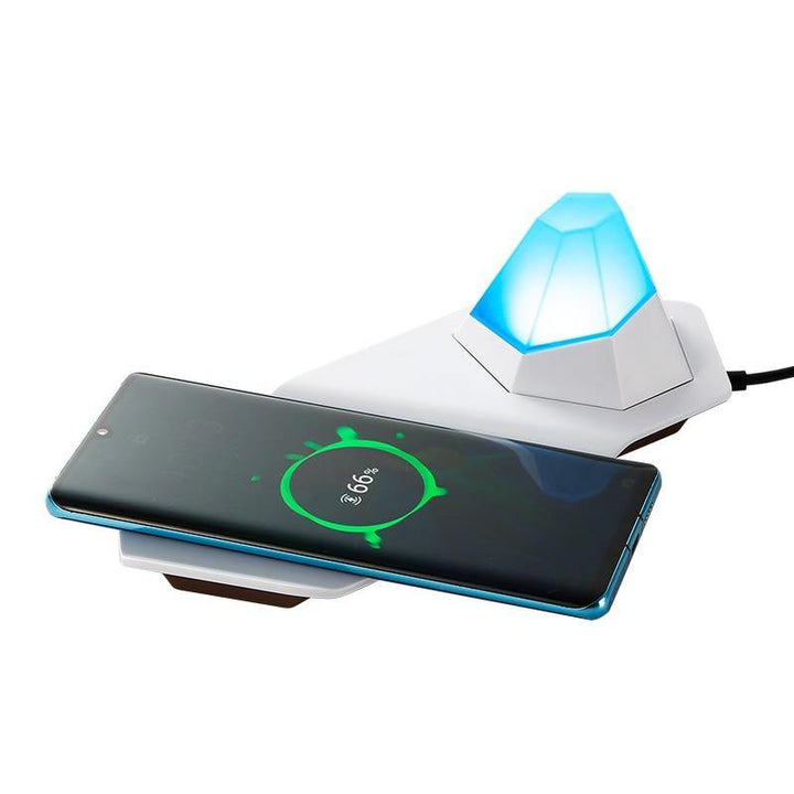 2i1 Diamant LED Nattlampa Trådlös Laddare