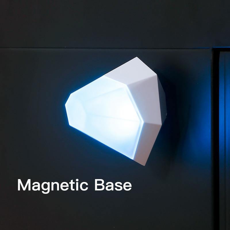 2i1 Diamant LED Nattlampa Trådlös Laddare
