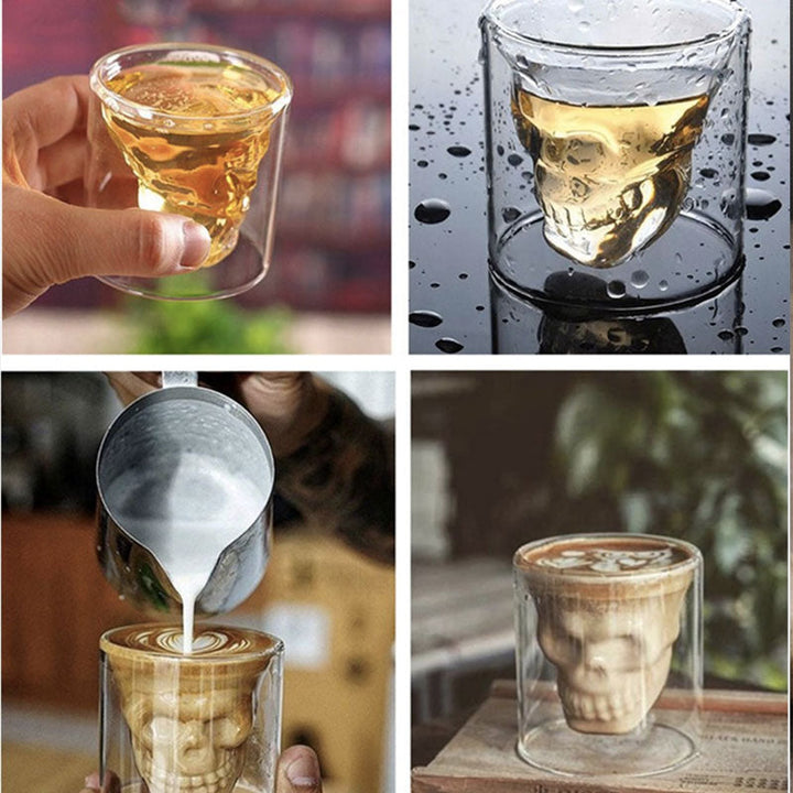 Håligt Dubbelskiktat Whiskeyglas