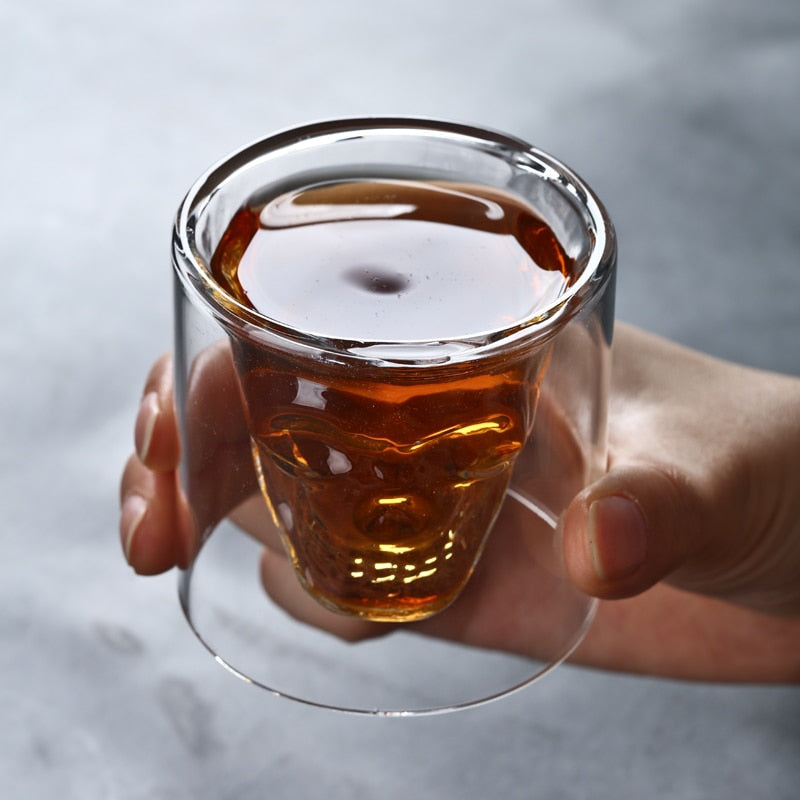 Håligt Dubbelskiktat Whiskeyglas
