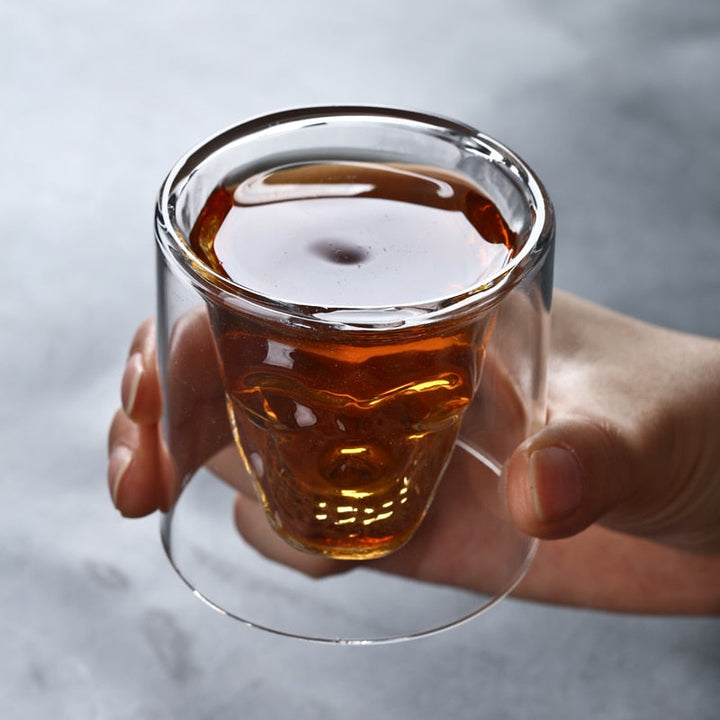 Håligt Dubbelskiktat Whiskeyglas