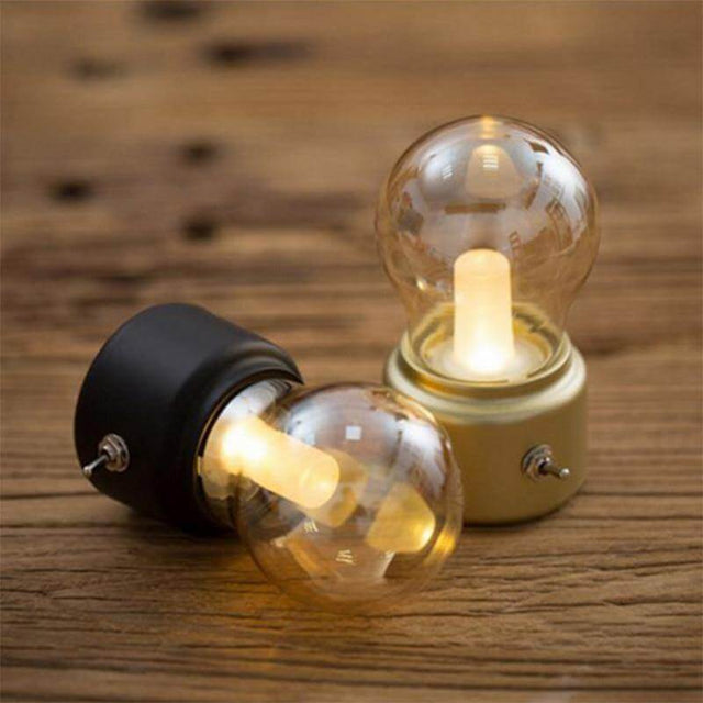Vintage Lampa med Glödlampa