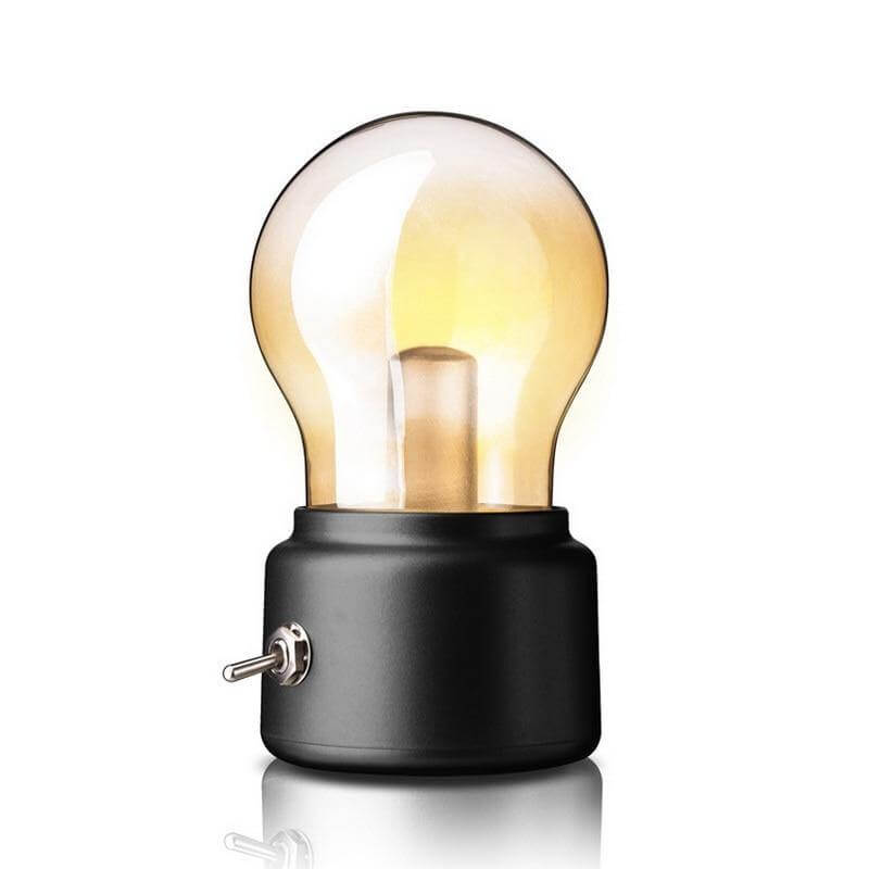Vintage Lampa med Glödlampa