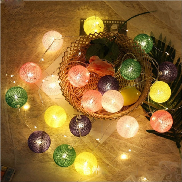LED Bomullsboll Ljus
