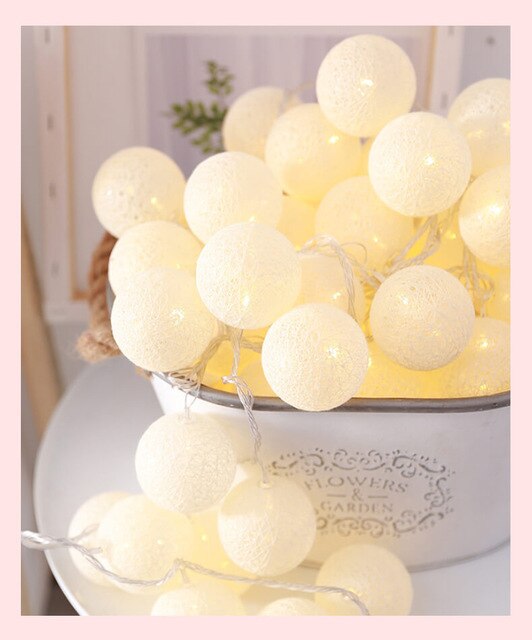 LED Bomullsboll Ljus