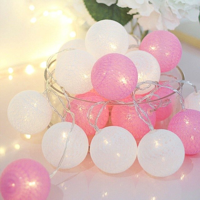 LED Bomullsboll Ljus