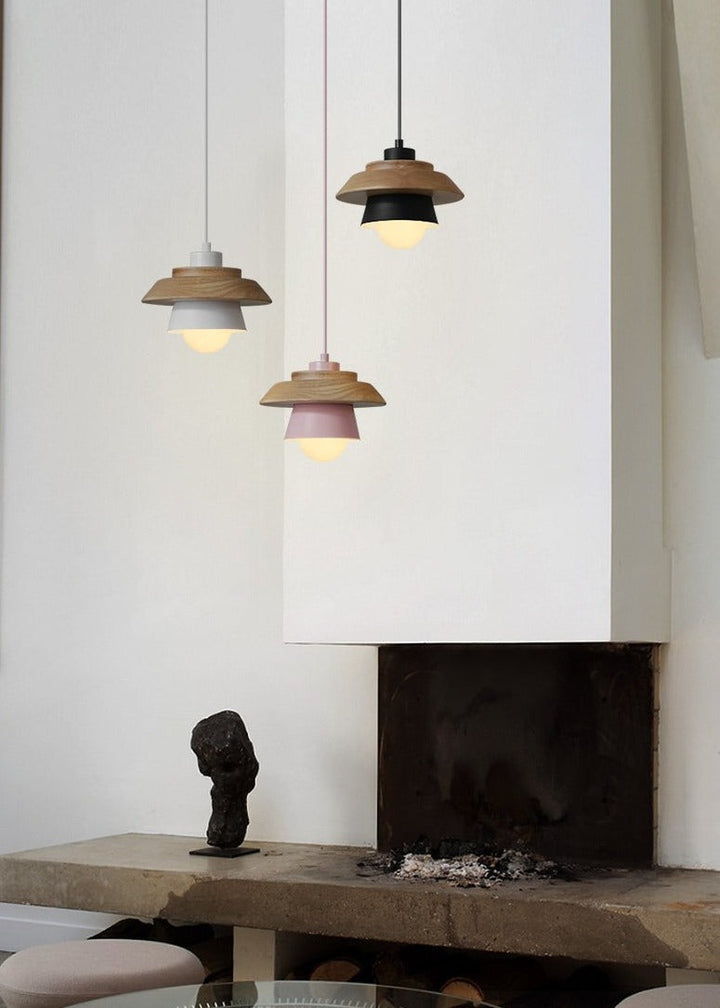 Modern Nordisk Trä Pendellampa