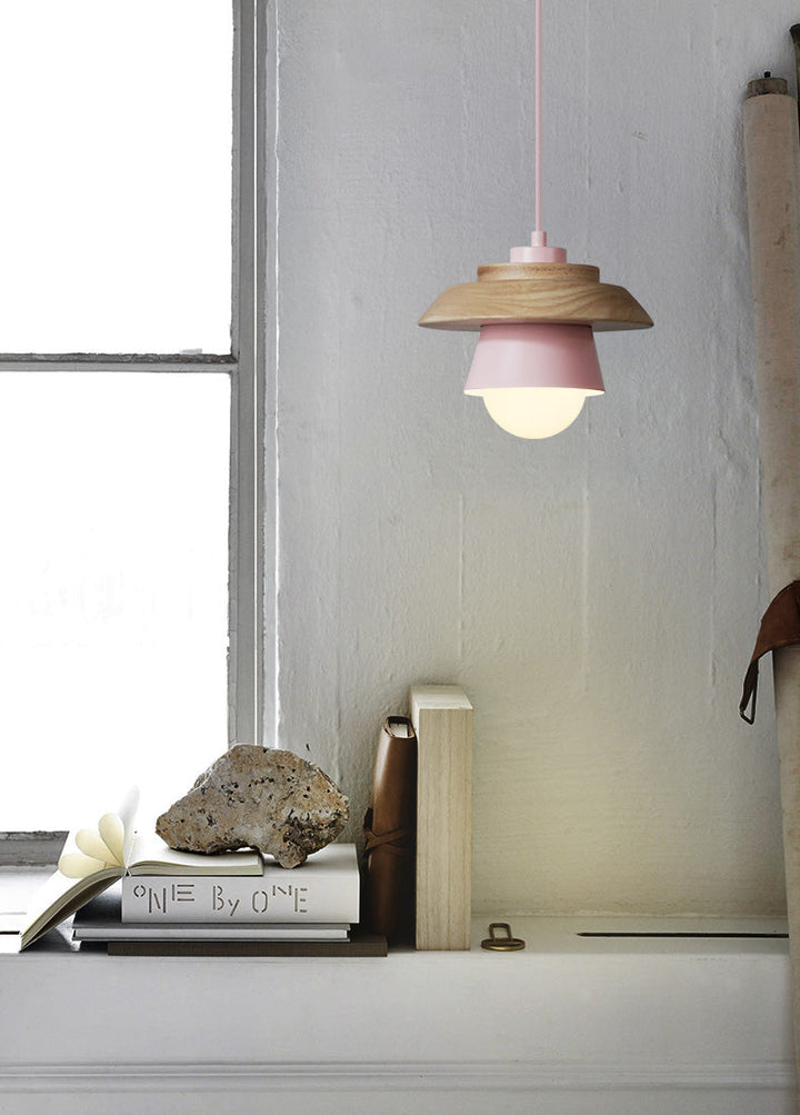 Modern Nordisk Trä Pendellampa