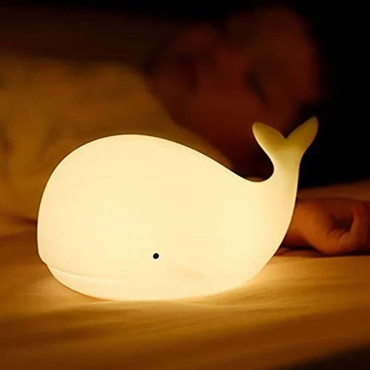 Söt Val Nattlampa med färgändring - GlowWhale |